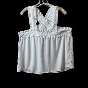 Cute J Crew Ruffled Tank—16